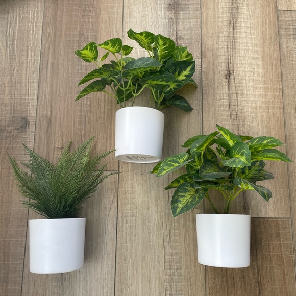 Target Accents Set Of 3 Faux Plants Project 62 Target White Pot